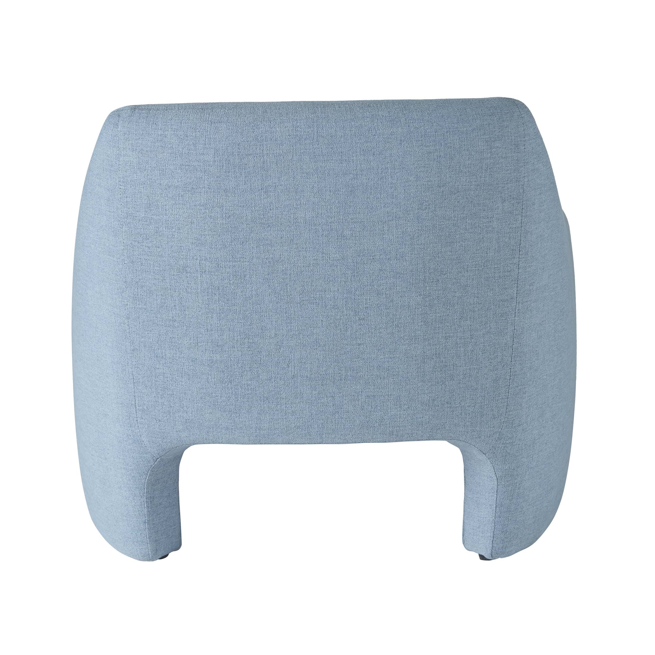 Better Homes & Gardens Emerson Curvy Accent Chair, Soft Blue