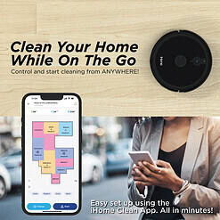 iHome AutoVac Nova S1 Pro Self Empty Robot Vacuum, LIDAR Mapping, 150 Min Runtime, Strong Suction, New