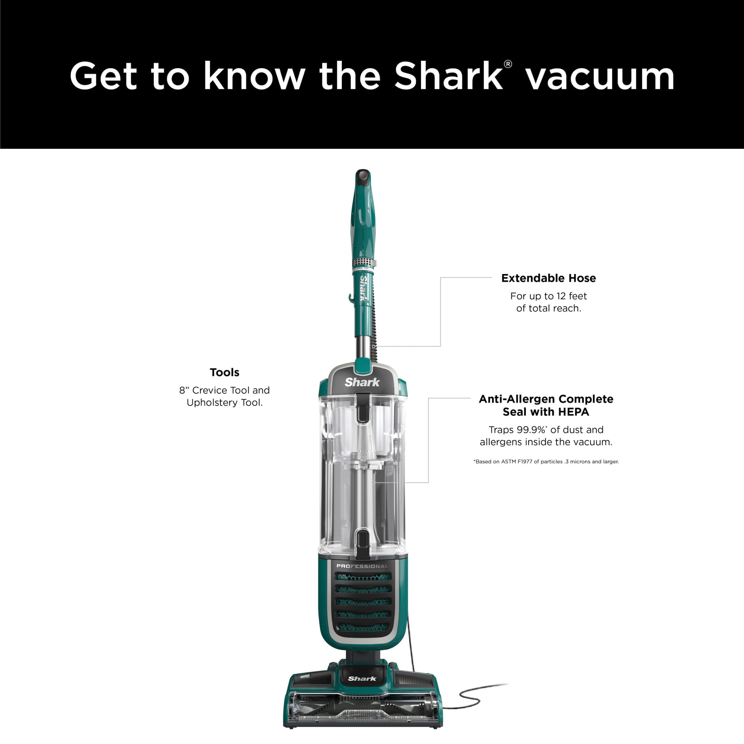 Shark Navigator Swivel Pro Plus Upright Multi Surface Vacuum, NV250