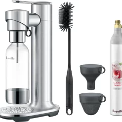 Breville - the InFizz Fusion Bundle w/CO2 - Brushed Stainless Steel
