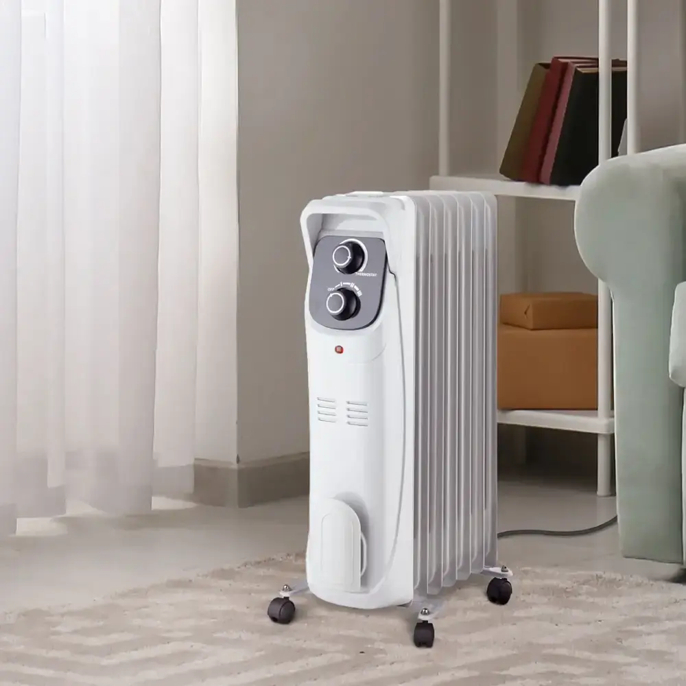 Lifesmart - 1500W Oil Filled Radiator - White
