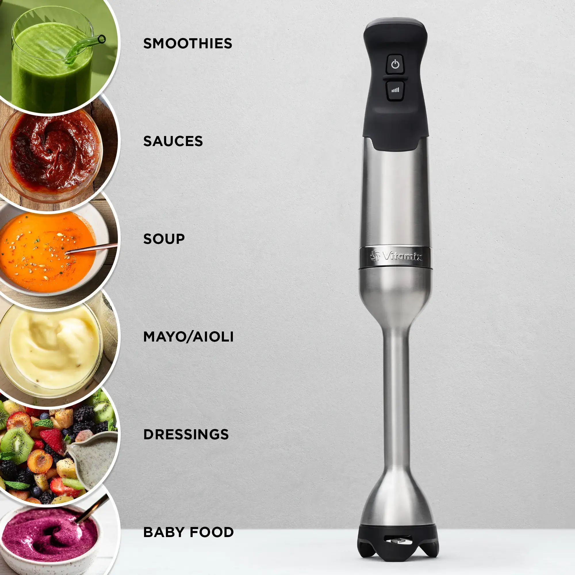 Vitamix - 5-Speed Immersion Blender - Stainless Steel