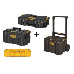 DEWALT DWST08165005020 TOUGHSYSTEM 2.0 22 in. Small Tool Box, TOUGHSYSTEM 2.0 24 in. Mobile Tool Box, 22 in. Medium Tool Box and Deep Tool Tray
