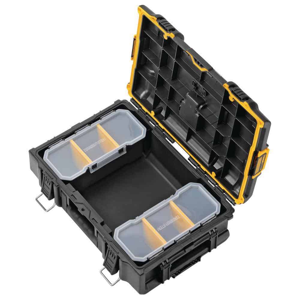 DEWALT TOUGHSYSTEM 2.0 22 in. Small Tool Box and TOUGHSYSTEM 2.0 Deep Tool Tray
