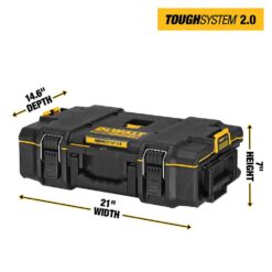DEWALT TOUGHSYSTEM 2.0 22 in. Small Tool Box and TOUGHSYSTEM 2.0 Deep Tool Tray
