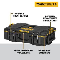 DEWALT TOUGHSYSTEM 2.0 22 in. Small Tool Box and TOUGHSYSTEM 2.0 Deep Tool Tray
