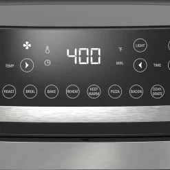 bella PRO - 12.6-qt. Touchscreen Air Fryer Pizza Oven with Rotisserie - Stainless Steel