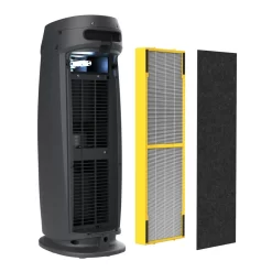 GermGuardian 743 Sq. Ft. Tower Air Purifier with HEPA Filter, Intellisense Air Quality Monitor, UV-C, AC4880G - Graphite