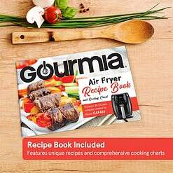 Gourmia 4 Qt Digital Air Fryer with Guided Cooking, Black GAF486