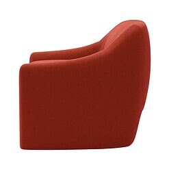 Better Homes & Gardens Emerson Curvy Accent Chair, Rustic Red Velvet