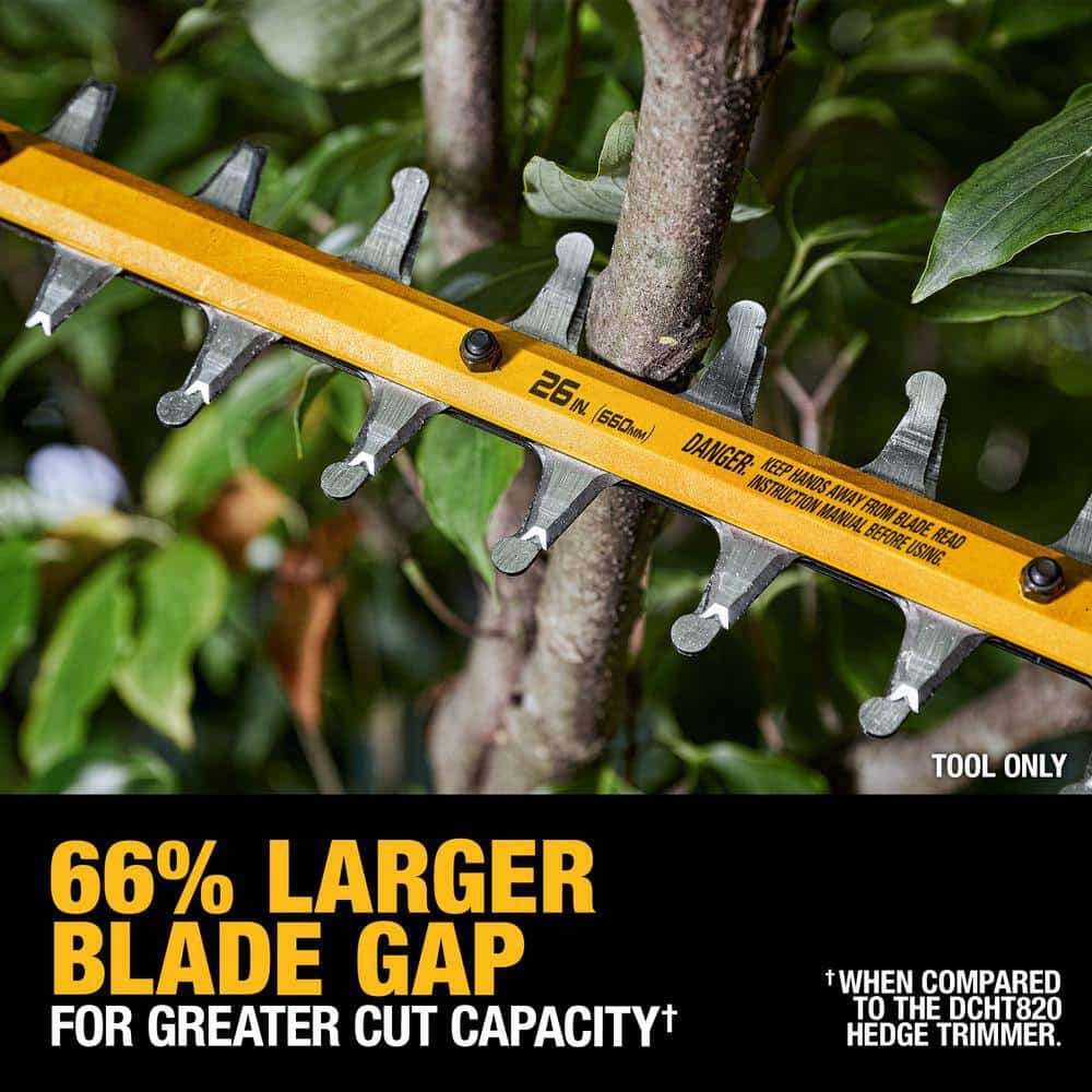 DEWALT DCHT870B FLEXVOLT 60V MAX 26 in. Brushless Cordless Battery Powered Hedge Trimmer (Tool Only)