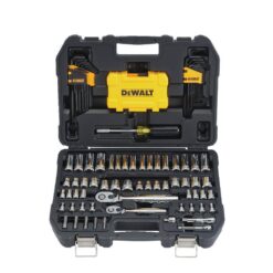 DEWALT DWMT73801 1/4 in. x 3/8 in. Drive Polished Chrome Mechanics Tool Set (108-Piece)