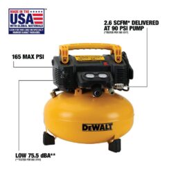 DEWALT 6 Gal. 165 PSI Electric Pancake Air Compressor
