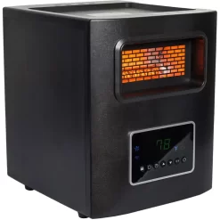 Lifesmart - 4-Wrapped Element Infrared Heater with USB Charging - Black