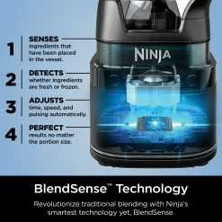 Ninja Detect Power Blender with BlendSense Technology, 72 oz. Pitcher, 1700 Watts, Vanilla Bean