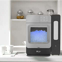 Orgo Products The Sonic Countertop Ice Maker, Nugget Ice Types, 33 lbs of Ice, Charcoal