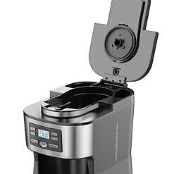 Gourmia 12-Cup Grind & Brew Coffee Maker with Integrated Grinder Black, New
