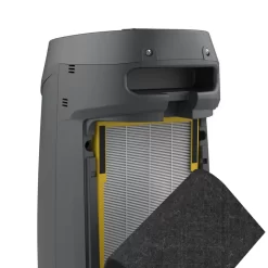 GermGuardian 743 Sq. Ft. Tower Air Purifier with HEPA Filter, Intellisense Air Quality Monitor, UV-C, AC4880G - Graphite