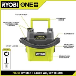 RYOBI ONE+ 18V Cordless 1 Gal. Wet/Dry Vacuum (Tool Only)