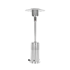 Fire Sense 46000-BTU Silver Stainless Steel Floorstanding Liquid Propane Patio Heater