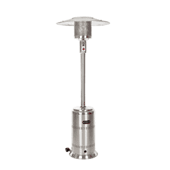 Fire Sense 46000-BTU Silver Stainless Steel Floorstanding Liquid Propane Patio Heater