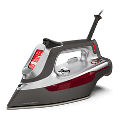 CHI Steam Iron for Clothes with Titanium Infused Ceramic Soleplate, Silver (13103)