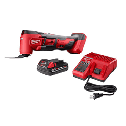 Milwaukee M18 18V Lithium-Ion Cordless Oscillating Multi-Tool Kit with one 1.5 Ah Battery & Charger