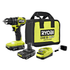 RYOBI ONE+ HP 18V Brushless Cordless Compact 1/2in. Drill/Driver Kit with (2) 1.5 Ah Batteries and Charger