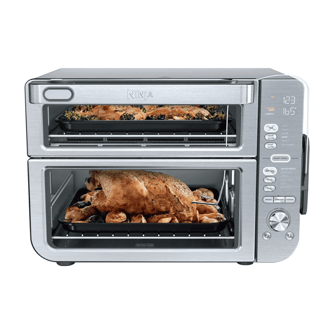 Ninja - Double Stack XL Countertop Oven & Air Fryer with Pro Cook System - Stainless Steel