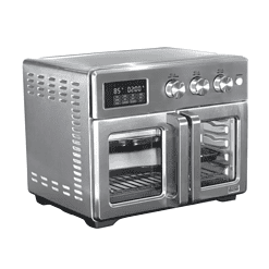 bella PRO - 12-in-1 6-Slice Toaster Oven + 33-qt. Air Fryer with French Doors - Stainless Steel