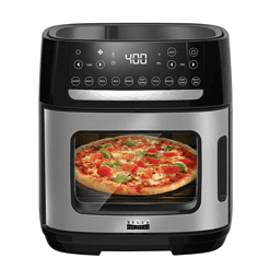 bella PRO - 12.6-qt. Touchscreen Air Fryer Pizza Oven with Rotisserie - Stainless Steel