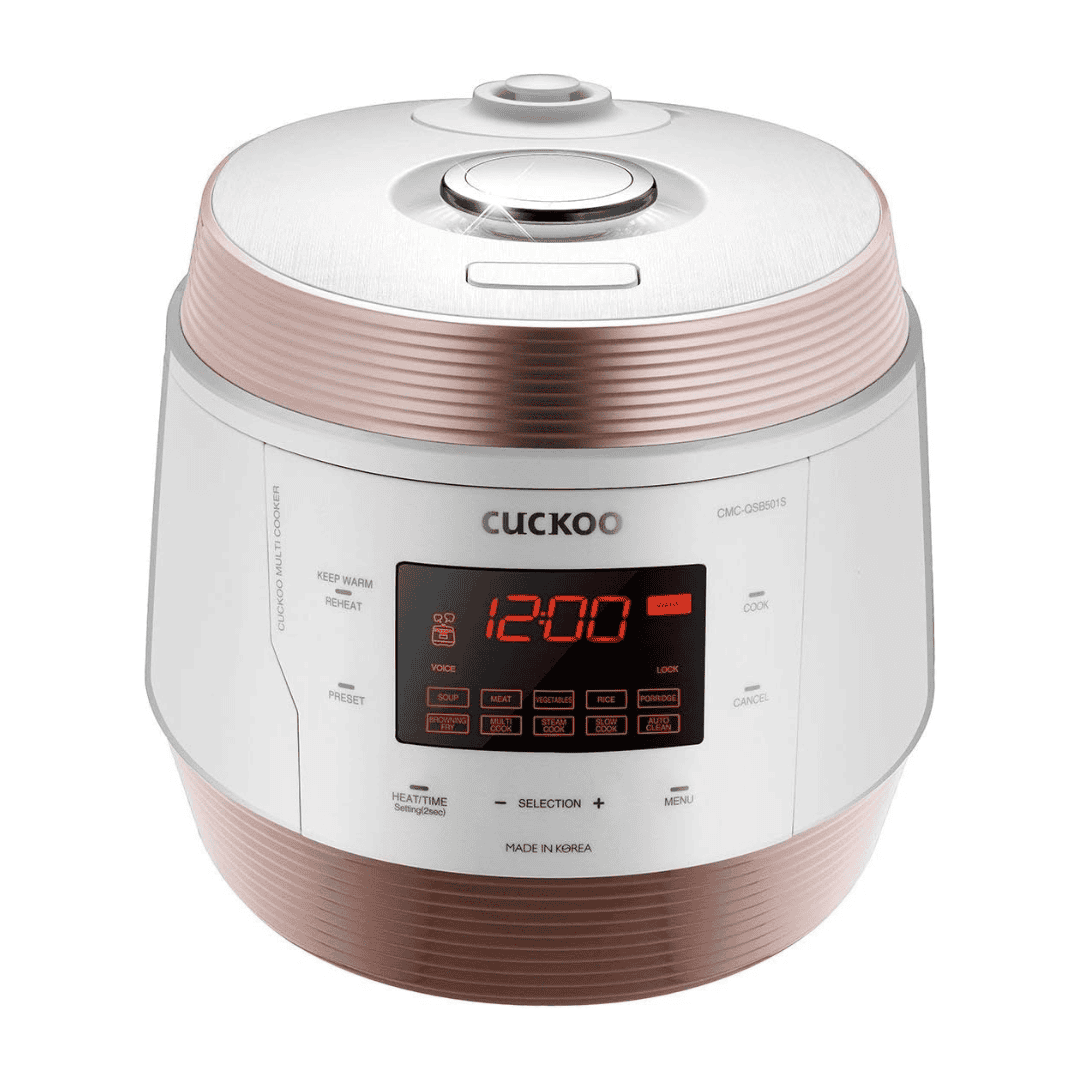 Cuckoo 5QT Electric Pressure Cooker with 10 Menu Options and Stainless Steel Pot