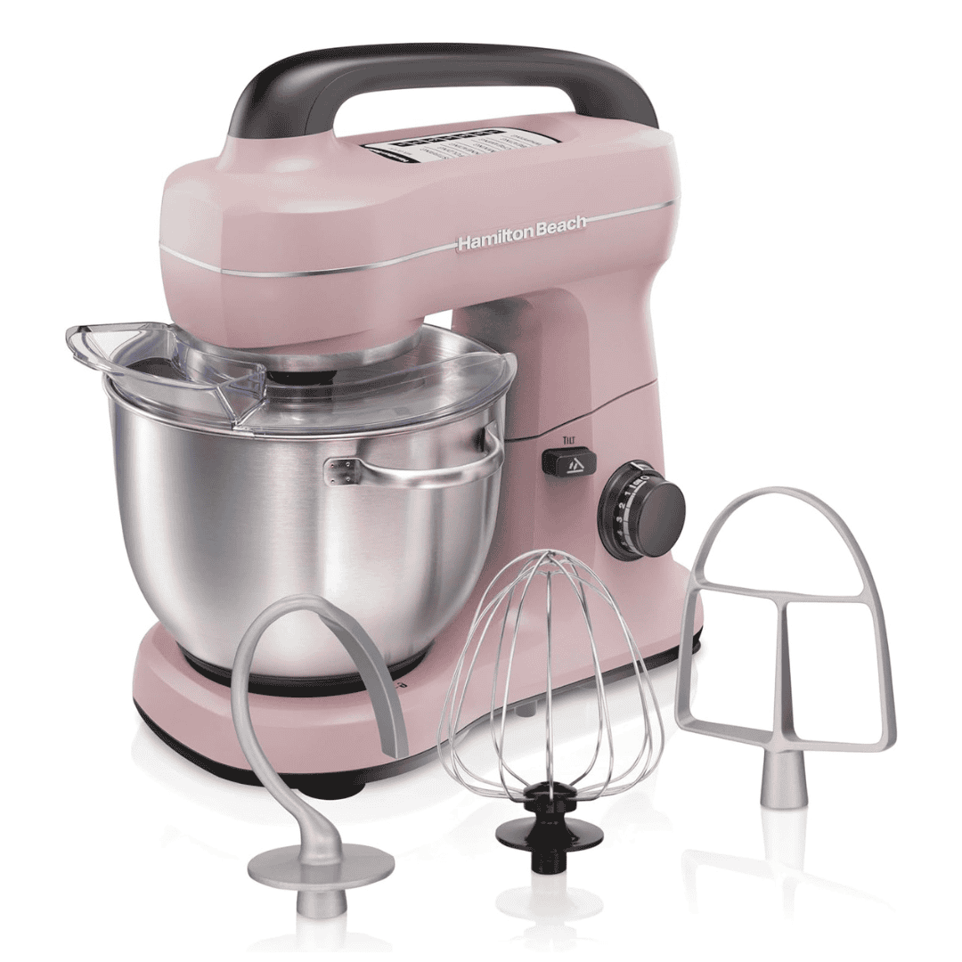Hamilton Beach 7-Speed Stand Mixer & Attachments - Pink