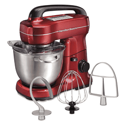 Hamilton Beach 7-Speed Stand Mixer & Attachments - Red