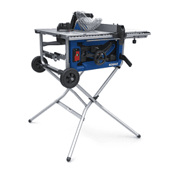 Kobalt 10-in 15-Amp 120-Volt Corded Portable Jobsite Table Saw with Folding Stand
