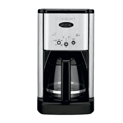 Cuisinart DCC-1200P1 Brew Central 12-Cup Programmable Coffeemaker Coffee Maker, Carafe, Brushed Chrome