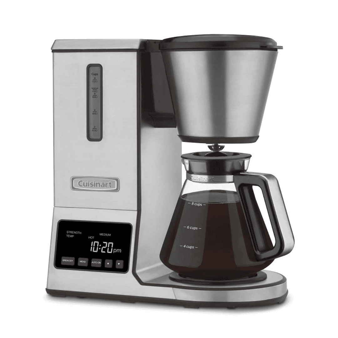 Cuisinart CPO-800P1 PurePrecision 8 Cup Pour-Over Coffee Brewer, Silver
