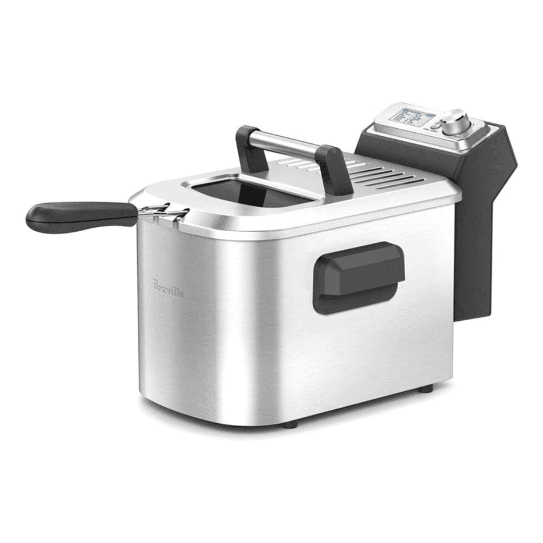 Breville - the Smart Fryer 4-Quart Deep Fryer - Silver
