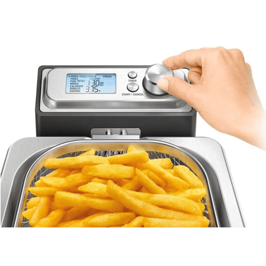 Breville - the Smart Fryer 4-Quart Deep Fryer - Silver