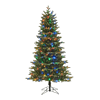 Honeywell 6.5 ft Pre-Lit Christmas Tree with 2064 PVC/PE Tips, Churchill Pine Artificial Christmas Tree with 300 Color Changing LEDs