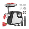LINKChef Meat Grinder, 2 Adjustable Speed 2400W Max Electric Meat Grinders for Home use, Sausage Stuffer, ETL Approved(Black)