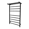 ANZZI Matte Black Plug-in Wall Mount Towel Warmer 23.75-in x 9.5-in x 39-in