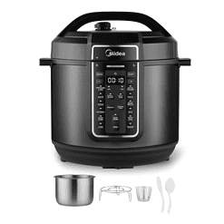 Midea 12-in-1 Electric Pressure Cooker, 8 Quarts, 12 Presets, Multi-Functional Programmable, Stainless Steel