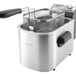 Breville - the Smart Fryer 4-Quart Deep Fryer - Silver
