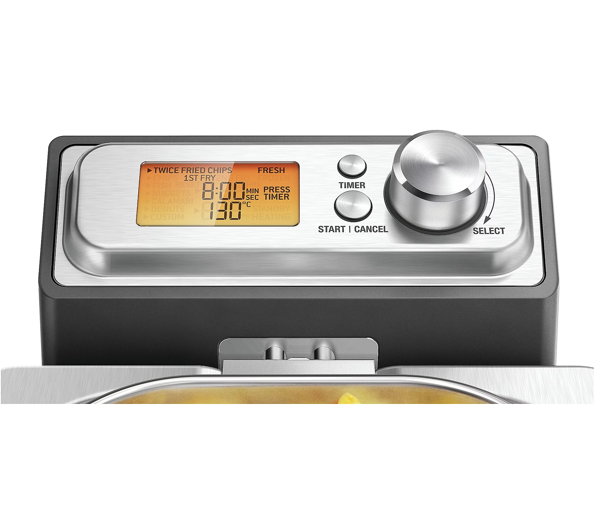 Breville - the Smart Fryer 4-Quart Deep Fryer - Silver
