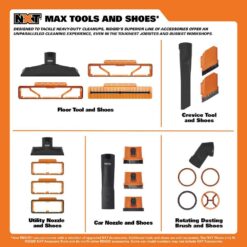 RIDGID WD1956 16 Gallon 6.5 Peak HP Stainless Steel Shop Vac Wet Dry Vacuum with Fine Dust Filter, Hose and Accessory Attachments