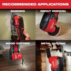 Milwaukee M18 18V Lithium-Ion Cordless Oscillating Multi-Tool Kit with one 1.5 Ah Battery & Charger
