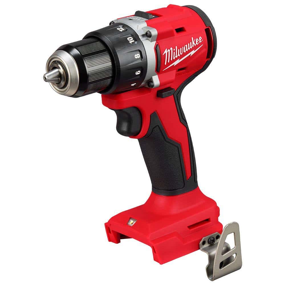 Milwaukee M18 18V Lithium-Ion Brushless Cordless 1/2 in. Compact Drill/Driver (Tool-Only)