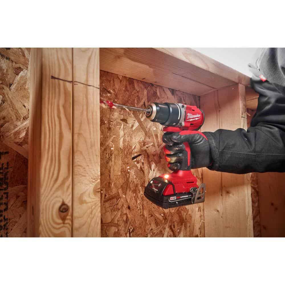 Milwaukee M18 18V Lithium-Ion Brushless Cordless 1/2 in. Compact Drill/Driver (Tool-Only)