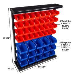 Stalwart 47-Compartment Small Parts Organizer Rack